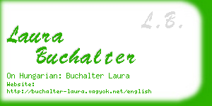 laura buchalter business card
